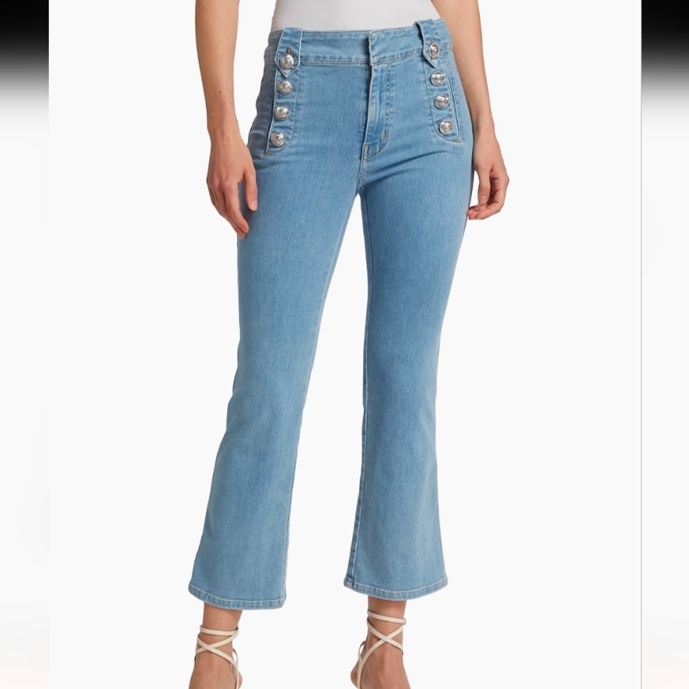 Derek Lamβ Denim Cropped Y2K Flare Jeans Size 29